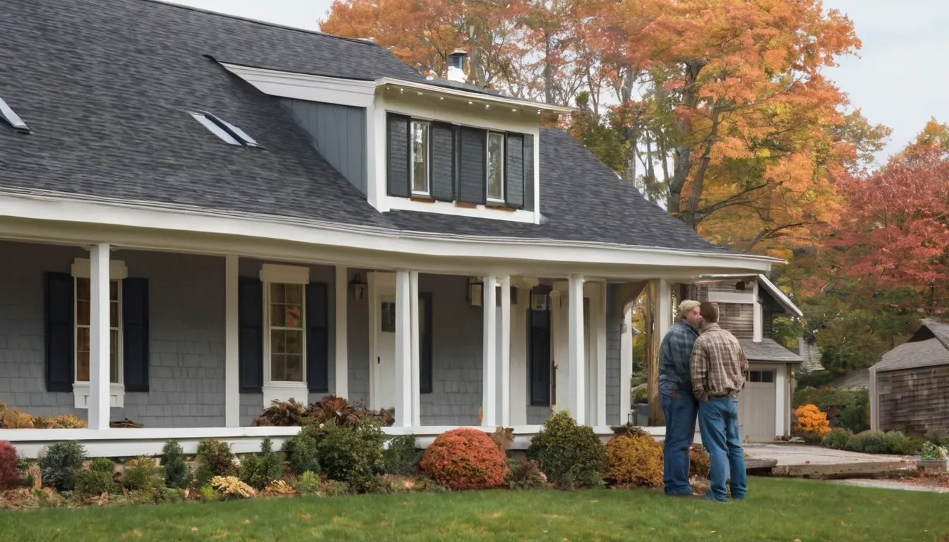 A home in the Taunton area with fresh vinyl siding being installed on a sunny autumn day